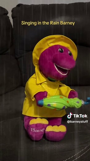 Barney Sings in the Rain with Friends
