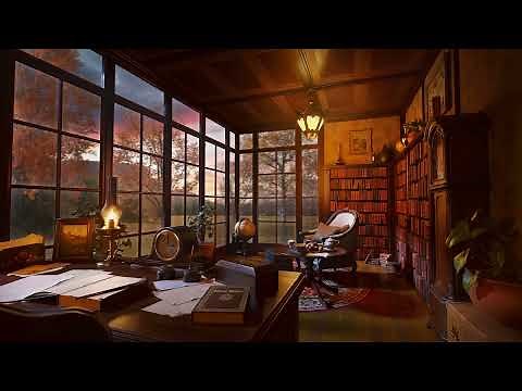 Autumn Rain On Window - Relaxing Rain Sounds For Studying, Sleeping and Relaxation