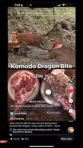 Komodo Dragon Eats Deer Alive | Deadliest Bite in Nature #Viral #Animals #Shorts #trendingsong #fyp