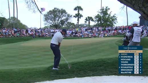 Ludvig Åberg converts up-and-down for birdie on No. 2 at THE PLAYERS