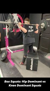 1.3K views · 90 reactions | Box Squats: Hip Dominant vs Knee Dominant...