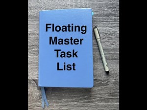 Bullet Journal Technique - Floating Master Task List