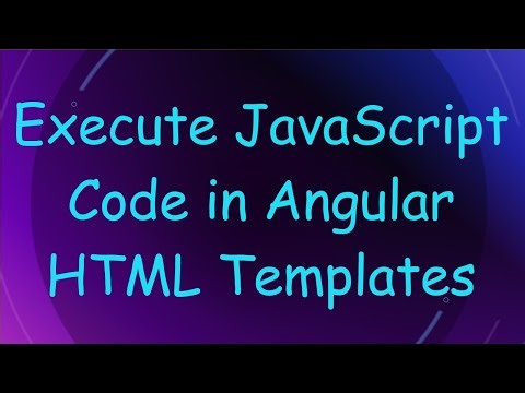 Execute JavaScript Code in Angular HTML Templates