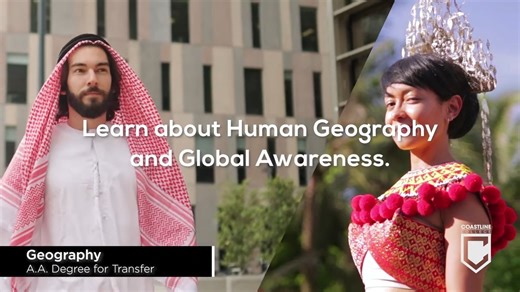Explore human geography and develop a global perspective. Learn to analyze geographical issues and interpret maps. Apply these skills to a wide range of industries, including forestry, research, planning, environmental consulting, and many more. Apply now: http://www.coastline.edu/apply | Coastline College