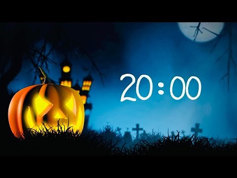 20 Minute Halloween Countdown Timer With Halloween Music 🎃