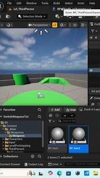 How To Make Weapon Switching System in Unreal Engine Part 1 #shorts