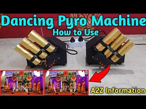 Tutorial of Imported Dancing Pyro Machine, How to use, Swing Machine, Wholesale Rate, Best Cold Pyro