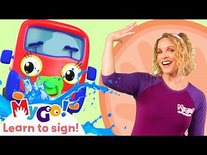 Learn Sign Language with Gecko's Garage! | Baby Bus Pond Crash | MyGo! | ASL for Kids