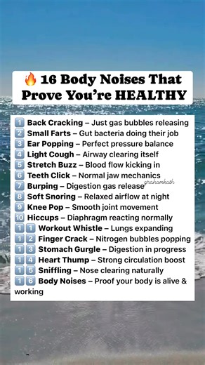 🔥 16 Body Noises That Prove You’re HEALTHY #healthfacts #bodyfacts #wellnesstips #didyouknow #health101 | Graham Kath