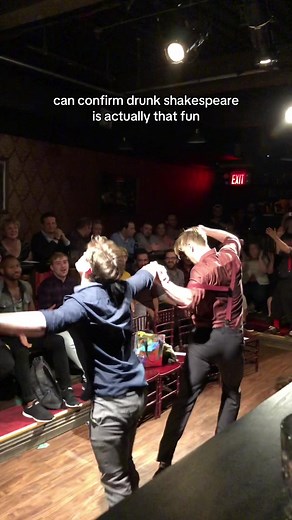 probably even more fun than on the show nyc 2019 drunk shakespeare KILLED IT #offcampus #drunkshakespeare