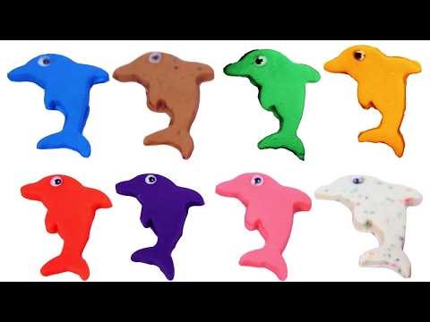 Learn Colors with Play-Doh Dolphin! 🐬 Fun Preschool Learning for Kids