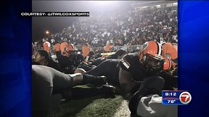 Disturbance interrupts high school football game in NW Miami-Dade - WSVN 7News | Miami News, Weather, Sports | Fort Lauderdale