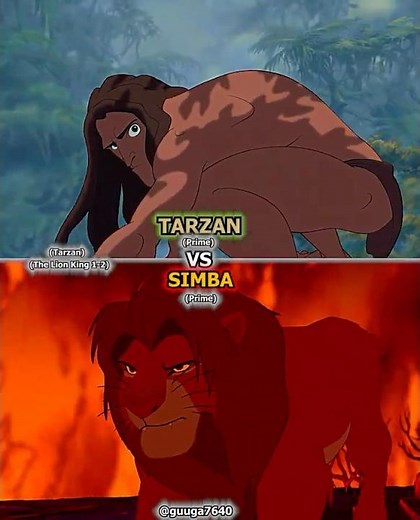 Tarzan VS Simba #vs #vsbattle #vsedit #edit #whoisstrongest #wis #battle #shorts ⁨@guuga7640⁩