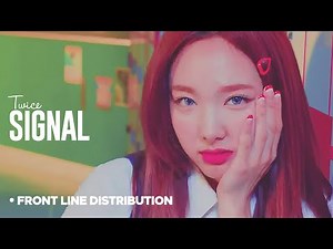 TWICE - Signal : 'Front Line' Distribution (Color Coded)