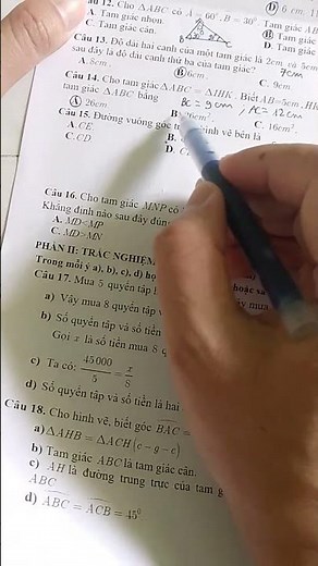 Ôn thi giữa kỳ 2 Toán 7 #education