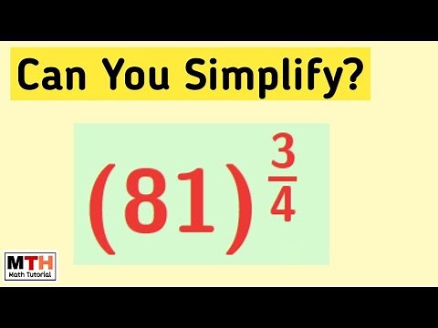 Simplify (81)^3/4 | Simplifying surds