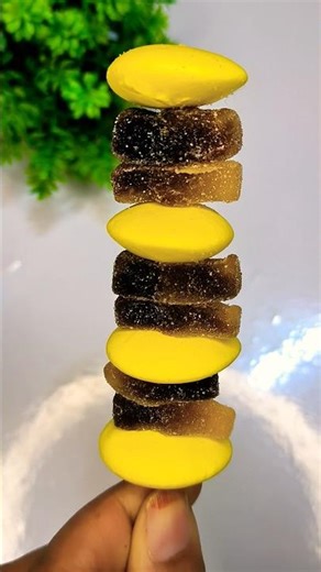 yellow clay with Coca cola bottle Jelly candy #shortvideos #youtubeshorts