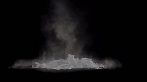 Ceiling Collapse, 3D Ceiling Wall destruction slow motion, isolated over black background, wall Ceiling destructions fracture falling down, cracks of Ceiling, wall realistic, explode, particles