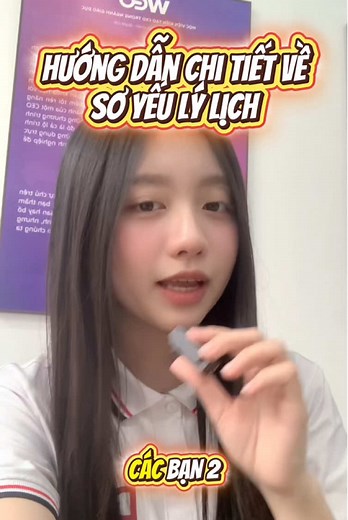 Hướng dẫn sơ yếu lý lịch cho 2k7 nhập học đại học