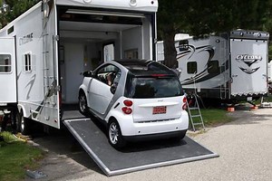 What Car Can Fit In a Toy Hauler? (Harleys And Side By Side)
