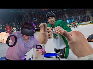 MY FIRST HOCKEY FIGHT?! *VIRTUAL REALITY*