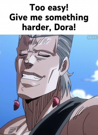 Polnareff Asks A Question to Dora