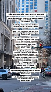 This weekend’s forecast? A perfect blend of live music, local eats, outdoor adventures, and arts in Downtown Norfolk! Whether you’re looking to catch a show, shop local, or enjoy a game, rain or shine, your weekend plans are looking bright! #downtown #norfolk | Downtown Norfolk