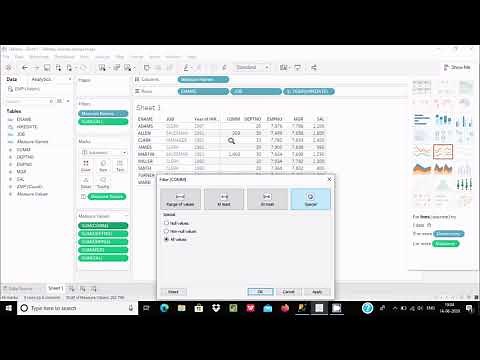 How to Filter Data in Tableau