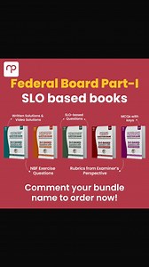 FSC & ICS SLO-based books are NOW AVAILABLE in our shops! 📚✨ Prepare with the best resources designed to help you ace your exams. 🔥 🛒 How to Order? 👇 Comment your bundle name below: 📖 Pre-Medical Bundle 💻 ICS Bundle ⚙️ Pre-Engineering Bundle Get yours todayyy!!!! | Nearpeer.org - Pakistan's #1 Online Education Platform