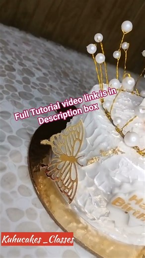 Fairy theme cake full Tutorial video link is Description box! #kuhucakes_classes #viralshort