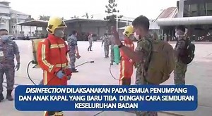 796K views · 10K reactions | Simulasi ujian saringan #COVID19 dan proses disinfeksi bagi penumpang dan pesawat ini memberikan gambaran kepada kita tentang penelitian pihak berkuasa dalam menangani jangkitan COVID19. Patuh pada Perintah Kawalan Pergerakan, duduk di rumah. Lakukan aktiviti yang boleh memberi manfaat kesihatan kepada diri sendiri dan keluarga. | KEMENTERIAN KESIHATAN MALAYSIA | Facebook
