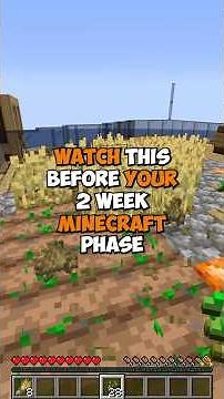 WATCH this BEFORE your 2 WEEK MINECRAFT PHASE