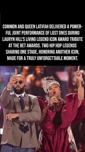 Common And Queen Latifah Unite For An Iconic Hip Hop Moment At The BETs! 👑🎤🔥
