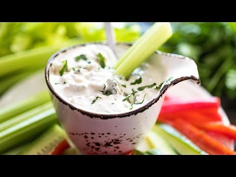 The Best Homemade Chunky Blue Cheese Dressing - {Keto, Low Carb, Easy}