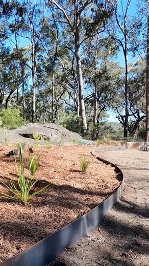 The native bush garden gets some edging! Part 3 of my yard transformation! | Turf And Tools