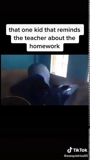 That one student that reminds teacher of homework(meme)