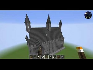 Lets Build Hogwarts in Minecraft Tutorials. The Great Hall Part 7