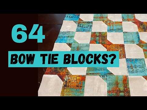 Quick Quilt Bow Tie Block Easy Make It Your Own