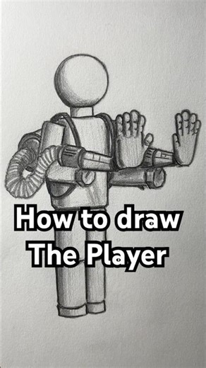 How to draw The Player from Poppy Playtime! Easy! #art #poppyplaytime #huggywuggy #howtodraw #catnap