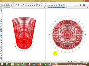 Mohammad aljawhary Cylindrical Water Tank + Domes + Shells using SAP2000