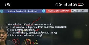 One criticism of performance assessment is(a) it is too radica... | Filo
