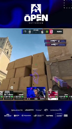 r1nkle Clutches a 1v3 in Overtime to Save the Game #blast #rotterdam #cs #cs2