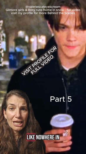 Gilmore girls & Rory runs in snow - P5 why was Rory running in the snow and another fun fact that happened in that scene. #Rorygilmore #easteregg visit my profile for more fun facts and full videos from behind the scenes https://www.facebook.com/valeriescateyescream/ Hi, I'm Valerie Campbell. I was the key set costumer on Gilmore girls and costume supervisor for AYITL. Feel free to ask me a good question you think I might not have covered and I'll do my best to answer #behindthescenes for #gilmo