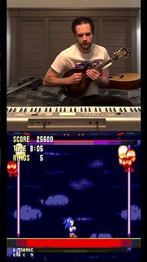 David Freeman performing the Sonic the Hedgehog 3 Final Boss theme through looping instrument parts