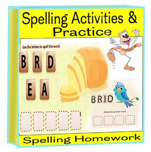 Spelling activities and practice | spelling word scrambles | spelling home work