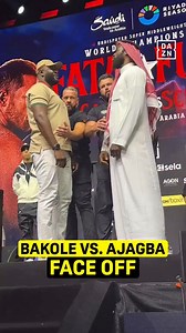 🇨🇩 Martin Bakole Vs 🇳🇬 Efe Ajagba Face-off after press-conference ahead of their fight on Saturday night.. 🎥 DAZN #boxing #fightgistmedia #CaneloScull #boxingworld #boxeo #boxingfans | Fight Gist Media