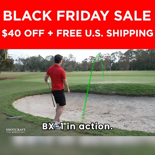 🏌 Black Friday Sale on the BX-1 Wedge: Escape Bunkers Using Just Your Normal Swing! 🏌 Most sand wedges require complicated adjustments—open your stance way up, open your club face way up, squat way down to lower your hands, swing super steep and very hard, and on and on and on. The worst part? Even when you think you nailed all those... the results are still hit or miss. That’s why a former Nike club designer set out to fix the problem. The result? The BX-1 Wedge—the first sand wedge reverse-e