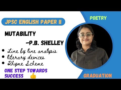 Mutability by P.B.Shelley |figures of speech| literary devices| summary | line by line analysis