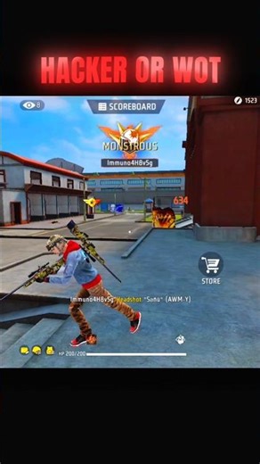 Hacker ko headshot pe headshot 😎💀 #freefire #hackerfreefire #freefireclipes