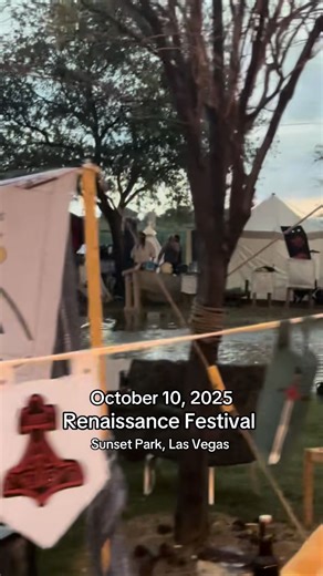 vegas.bartender on Instagram: "The levee broke at Sunset Park due to the heavy rain today and flooded all the Renaissance Festival campers #vegas #renaissancefestival"